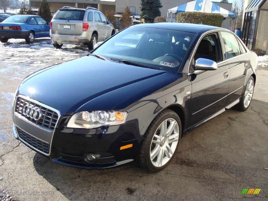 2007 S4 4.2 quattro Sedan - Deep Sea Blue Pearl Effect / Ebony photo #9