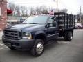 True Blue Metallic - F450 Super Duty XL Regular Cab Chassis Stake Truck Photo No. 2