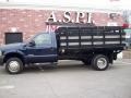 True Blue Metallic - F450 Super Duty XL Regular Cab Chassis Stake Truck Photo No. 3