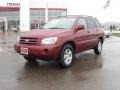 2005 Salsa Red Pearl Toyota Highlander I4  photo #1