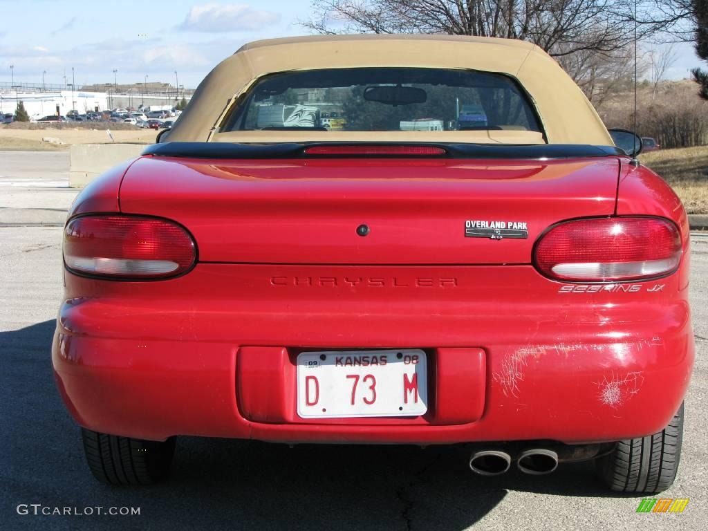 1998 Sebring JX Convertible - Flame Red / Camel photo #4