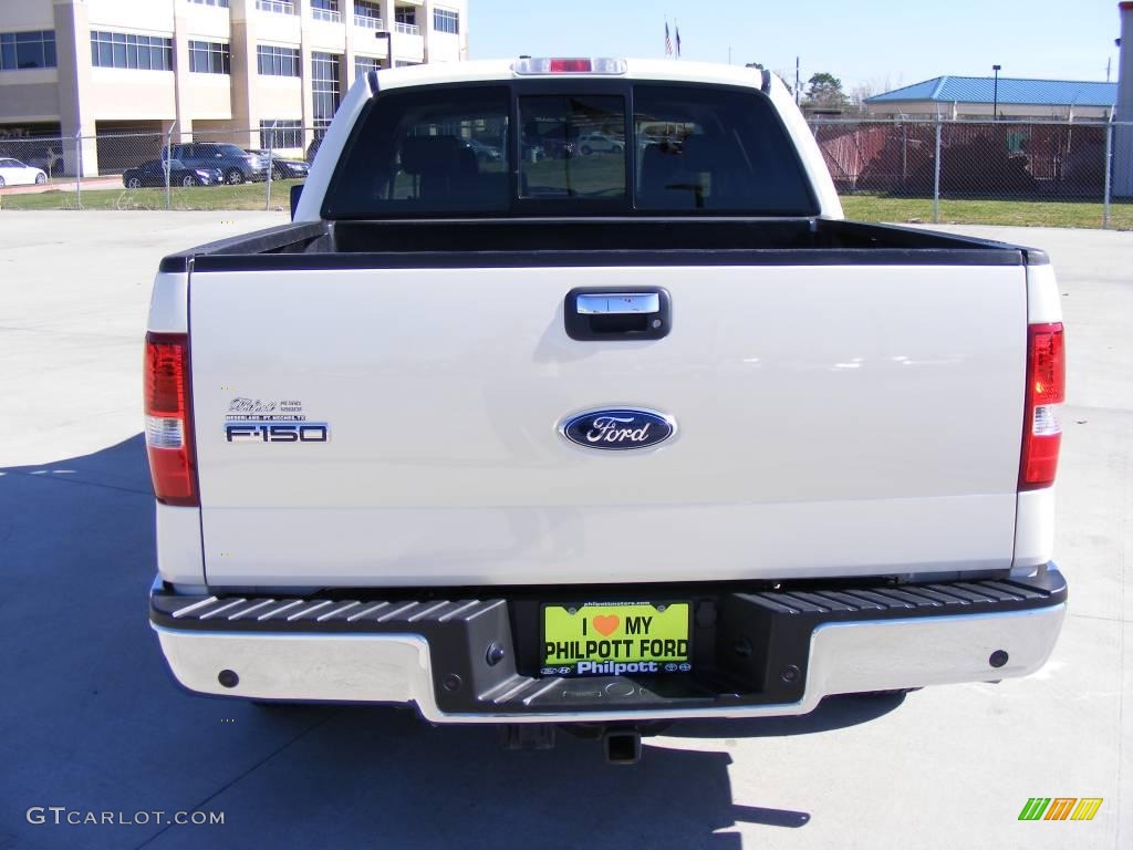 2007 F150 Lariat SuperCrew - White Sand Tri-Coat / Tan photo #7