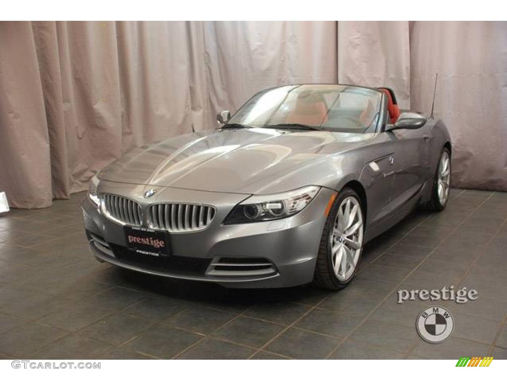 2009 Z4 sDrive35i Roadster - Space Gray Metallic / Coral Red Kansas Leather photo #1