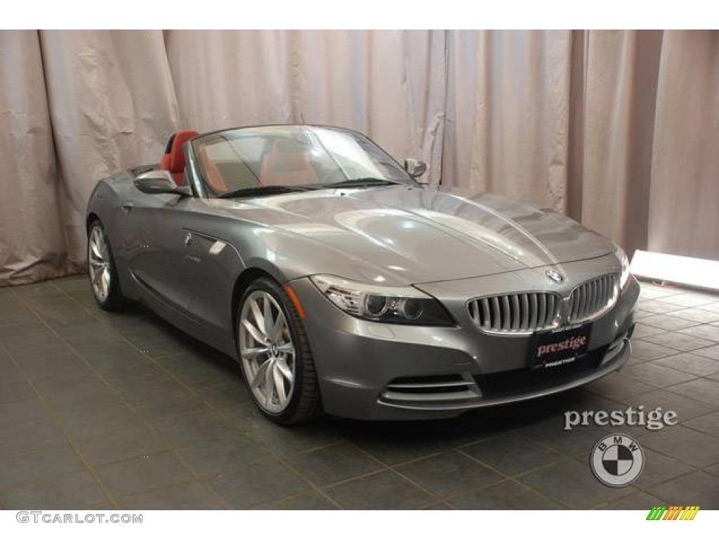 2009 Z4 sDrive35i Roadster - Space Gray Metallic / Coral Red Kansas Leather photo #6