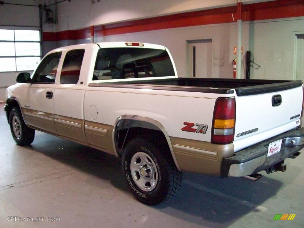 1999 Silverado 1500 Z71 Extended Cab 4x4 - Summit White / Medium Oak photo #5