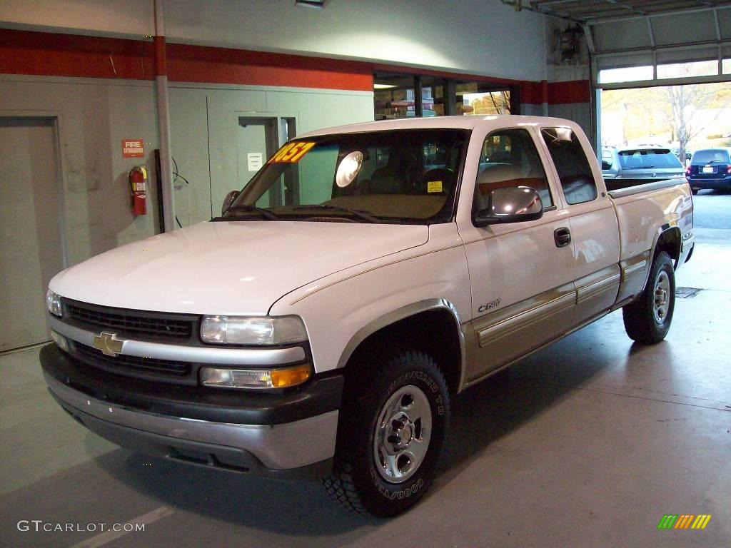 1999 Silverado 1500 Z71 Extended Cab 4x4 - Summit White / Medium Oak photo #6