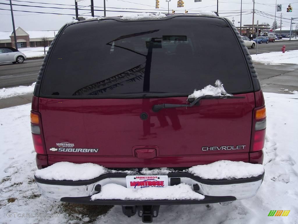 2003 Suburban 1500 LT - Redfire Metallic / Gray/Dark Charcoal photo #4