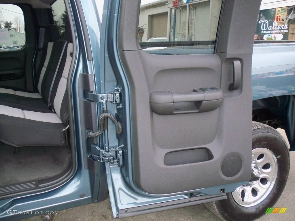 2009 Silverado 1500 LS Extended Cab 4x4 - Blue Granite Metallic / Dark Titanium photo #11