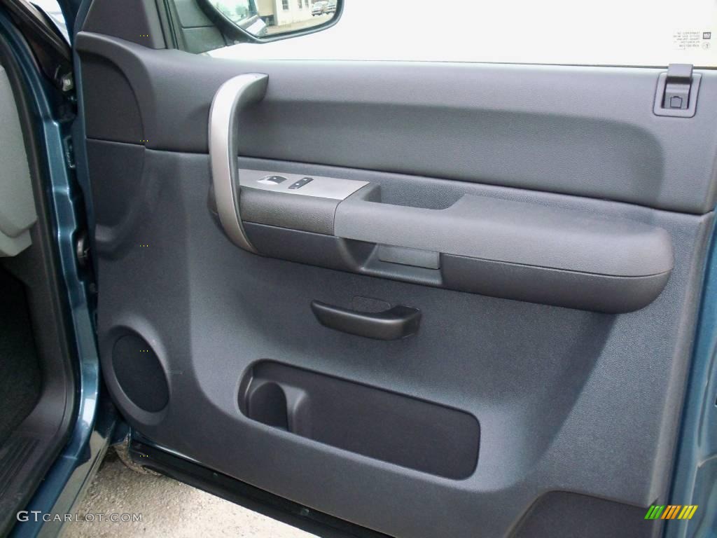 2009 Silverado 1500 LS Extended Cab 4x4 - Blue Granite Metallic / Dark Titanium photo #16