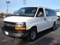 2009 Summit White Chevrolet Express LT 3500 Passenger Van  photo #1