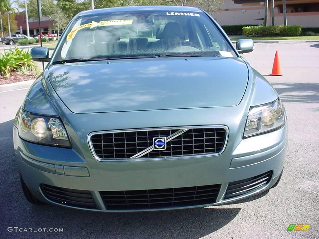 2005 S40 2.4i - Mistral Green Metallic / Taupe/Light Taupe photo #8