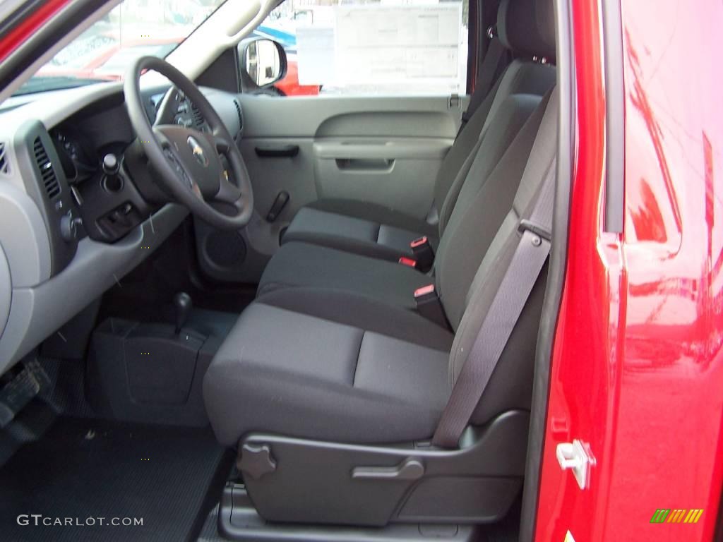 2010 Silverado 1500 Regular Cab 4x4 - Victory Red / Dark Titanium photo #25