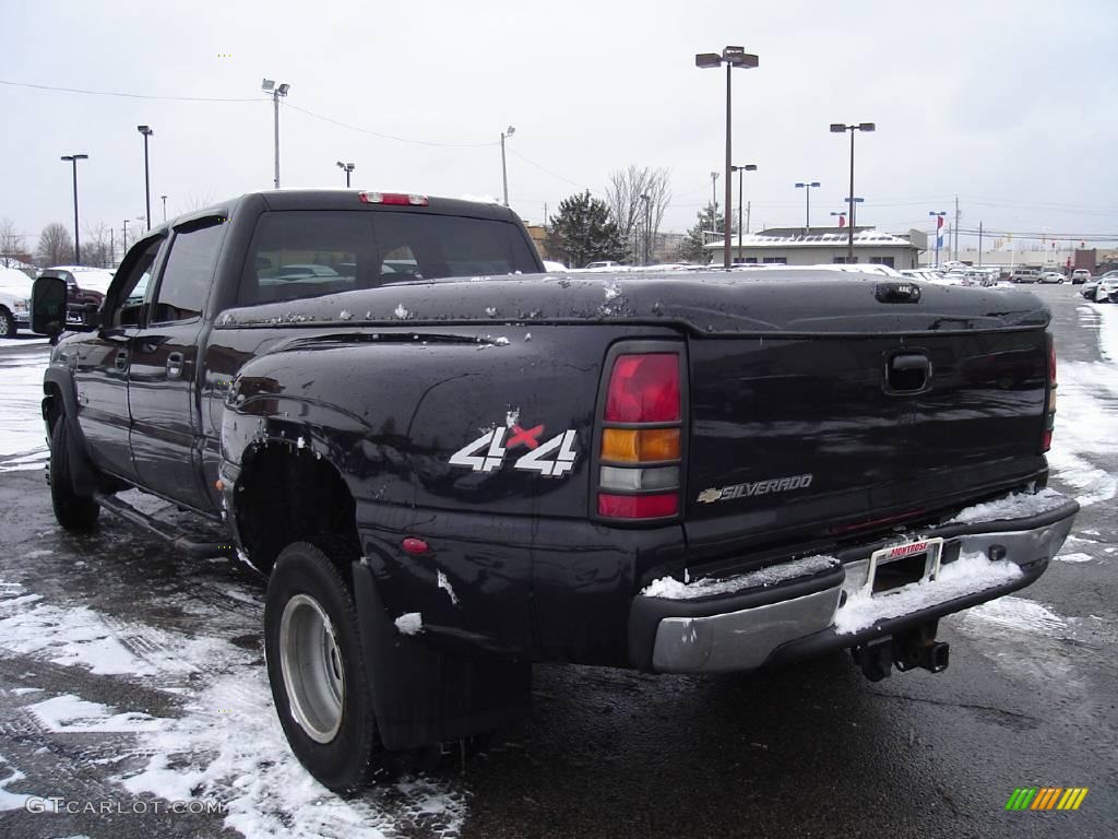 2007 Silverado 3500HD Classic LT Crew Cab 4x4 Dually - Black / Dark Charcoal photo #3