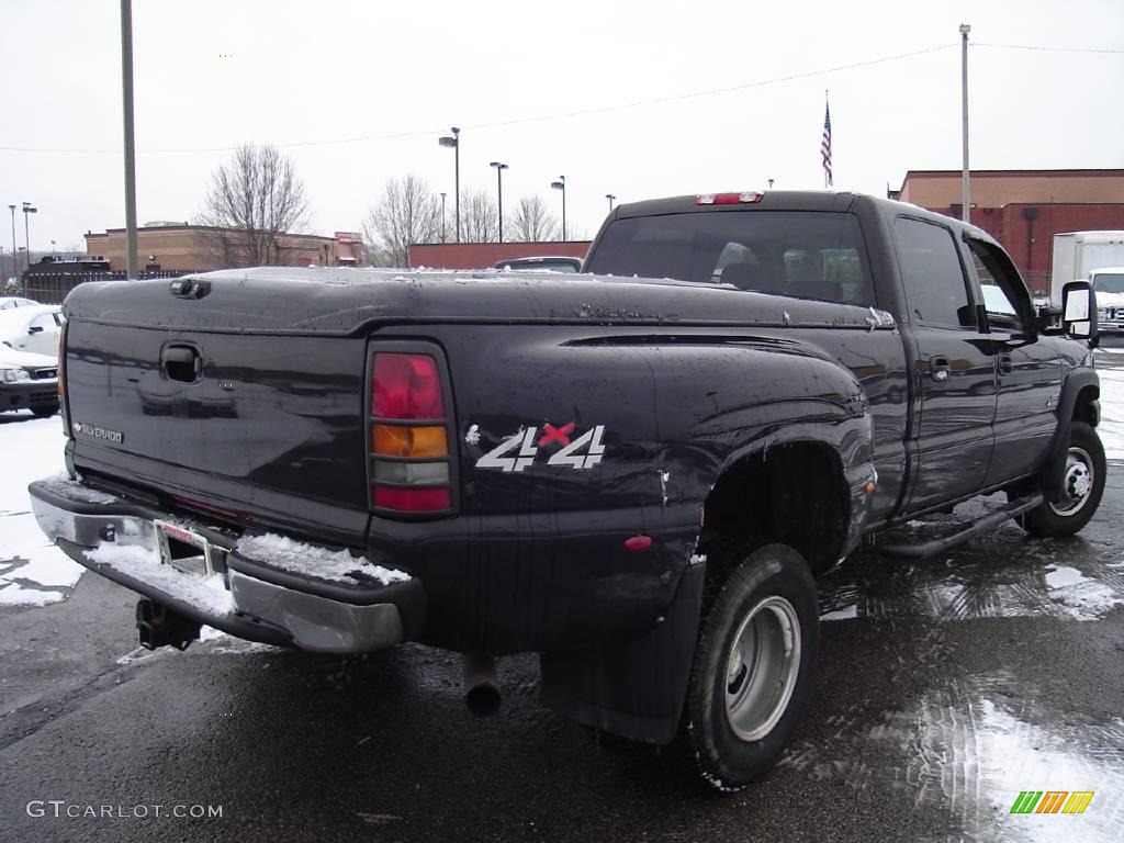 2007 Silverado 3500HD Classic LT Crew Cab 4x4 Dually - Black / Dark Charcoal photo #5