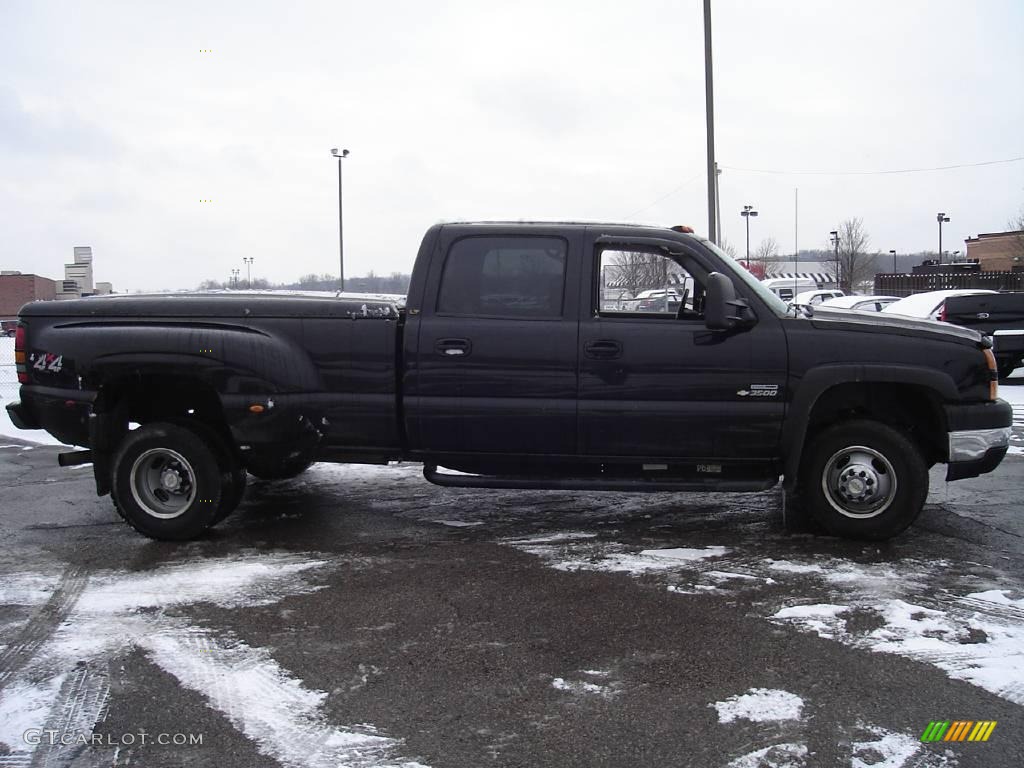 2007 Silverado 3500HD Classic LT Crew Cab 4x4 Dually - Black / Dark Charcoal photo #6