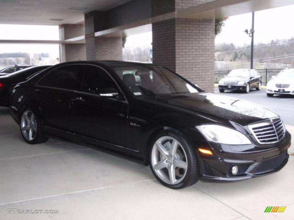 2008 S 63 AMG Sedan - Black / Black photo #1