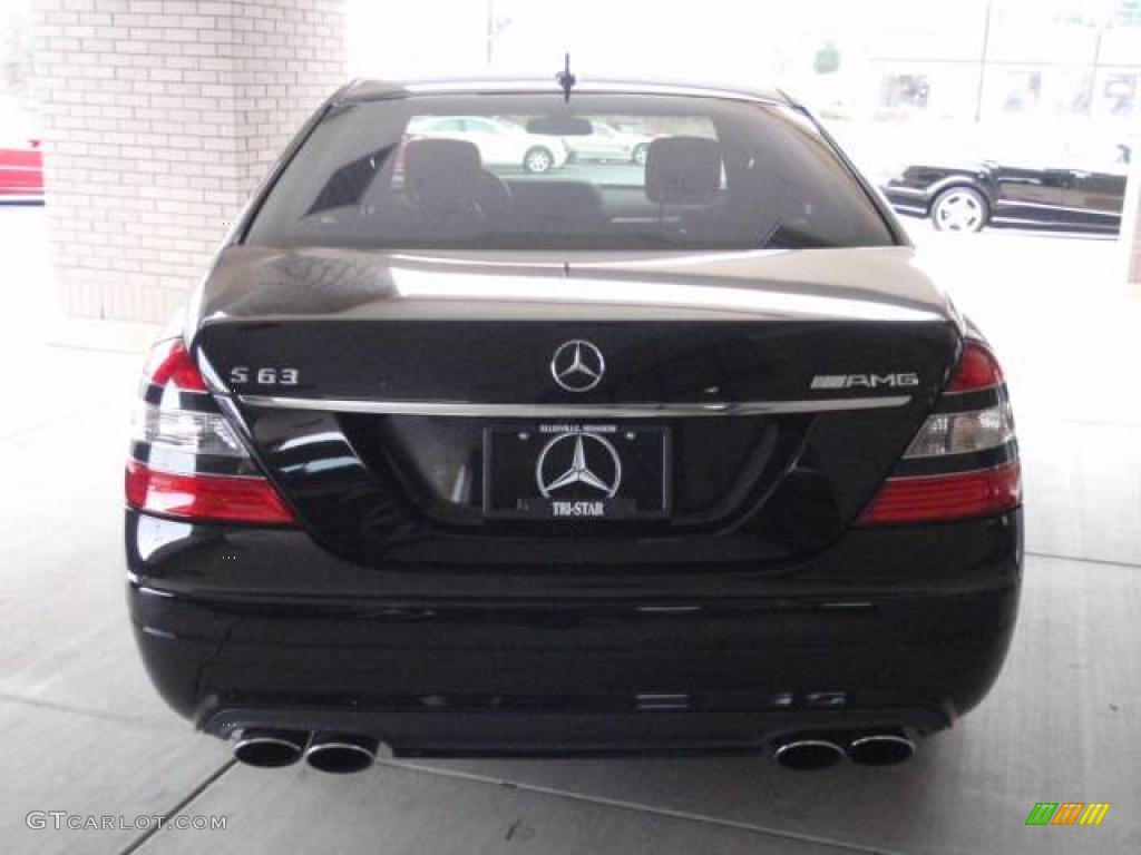 2008 S 63 AMG Sedan - Black / Black photo #8