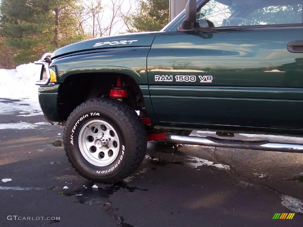 2000 Ram 1500 Sport Regular Cab - Forest Green Pearlcoat / Mist Gray photo #10