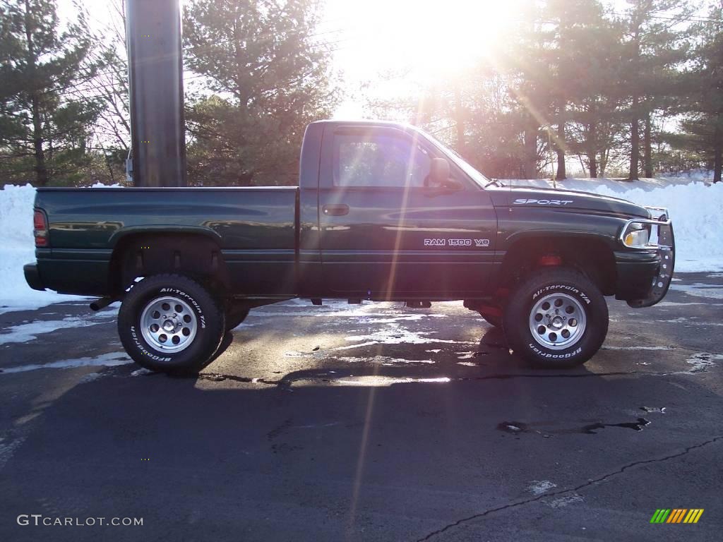 2000 Ram 1500 Sport Regular Cab - Forest Green Pearlcoat / Mist Gray photo #18