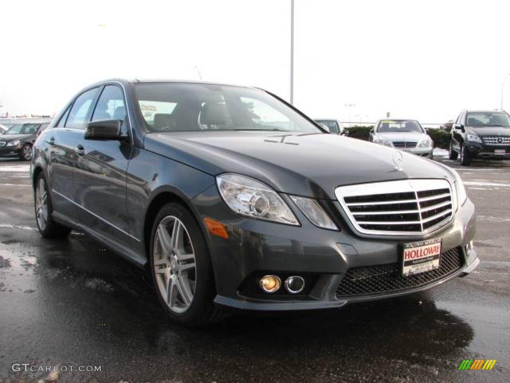 2010 E 350 4Matic Sedan - Steel Grey Metallic / Black photo #1