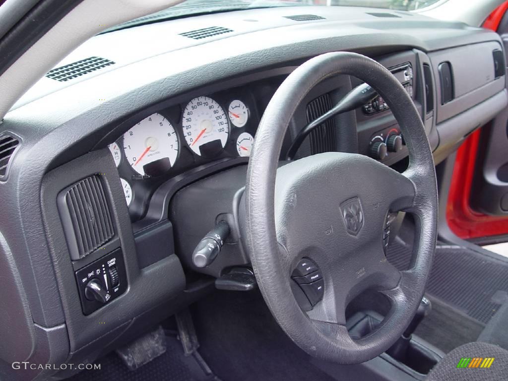 2003 Ram 1500 SLT Quad Cab 4x4 - Flame Red / Dark Slate Gray photo #11