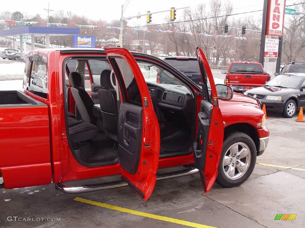 2003 Ram 1500 SLT Quad Cab 4x4 - Flame Red / Dark Slate Gray photo #21