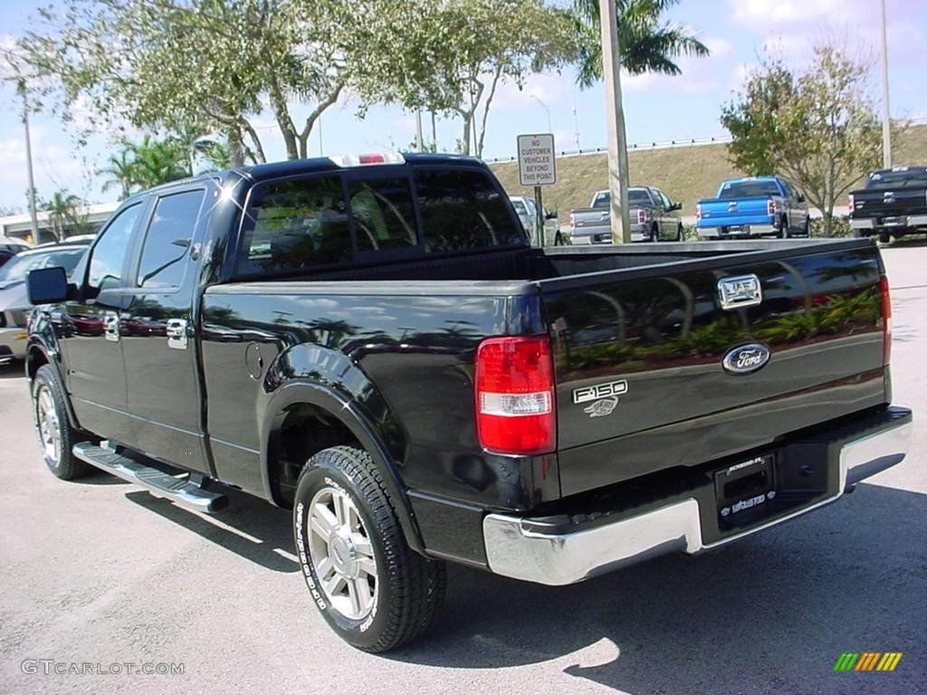 2006 F150 Lariat SuperCrew - Black / Black photo #6