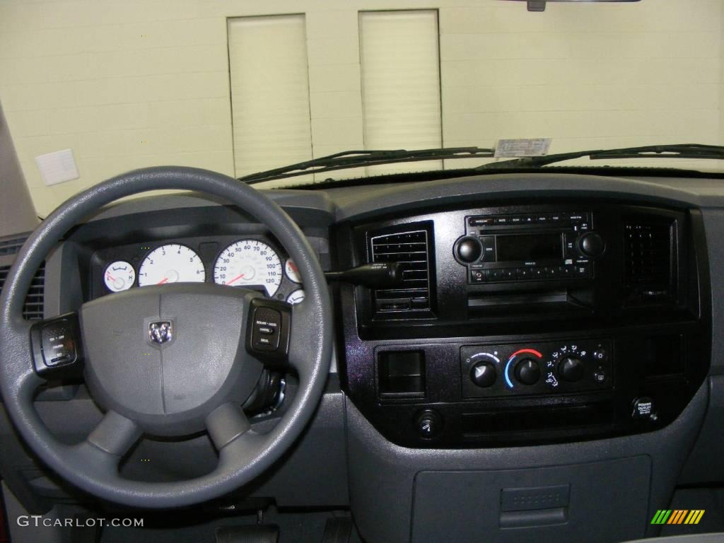 2007 Ram 1500 SXT Quad Cab - Inferno Red Crystal Pearl / Medium Slate Gray photo #9