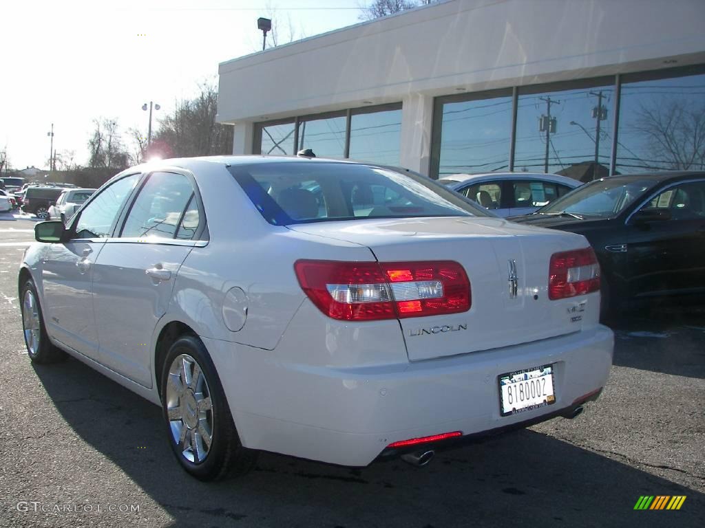 2008 MKZ AWD Sedan - White Suede / Sand photo #4