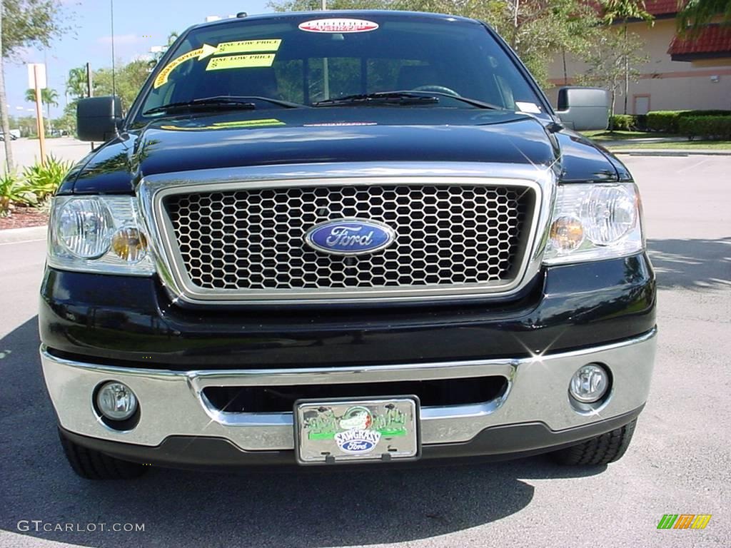 2006 F150 Lariat SuperCrew - Black / Black photo #9