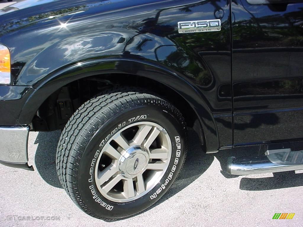 2006 F150 Lariat SuperCrew - Black / Black photo #15