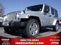 2010 Bright Silver Metallic Jeep Wrangler Unlimited Sahara  photo #1