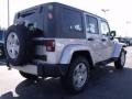 2010 Bright Silver Metallic Jeep Wrangler Unlimited Sahara  photo #3