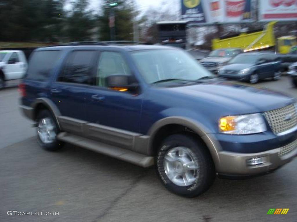 2003 Expedition Eddie Bauer 4x4 - Medium Wedgewood Blue Metallic / Medium Parchment photo #2