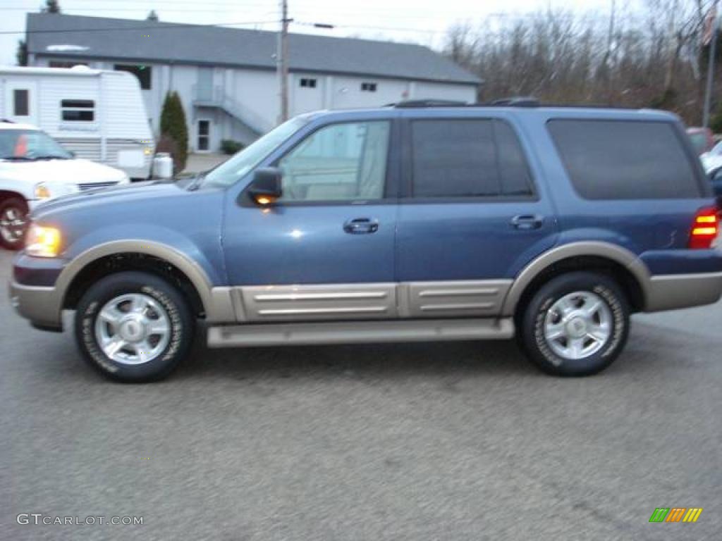 2003 Expedition Eddie Bauer 4x4 - Medium Wedgewood Blue Metallic / Medium Parchment photo #7
