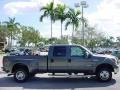 2007 Dark Shadow Grey Metallic Ford F350 Super Duty Lariat Crew Cab 4x4 Dually  photo #2