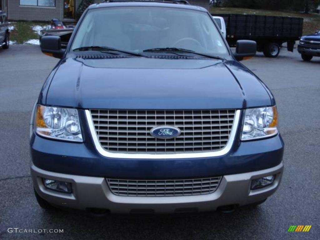 2003 Expedition Eddie Bauer 4x4 - Medium Wedgewood Blue Metallic / Medium Parchment photo #11