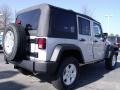 2010 Bright Silver Metallic Jeep Wrangler Unlimited Sport 4x4  photo #3