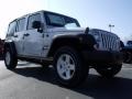 2010 Bright Silver Metallic Jeep Wrangler Unlimited Sport 4x4  photo #4