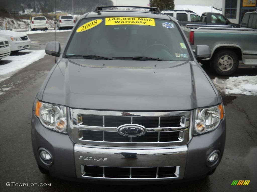 2008 Escape Limited 4WD - Tungsten Grey Metallic / Charcoal photo #19