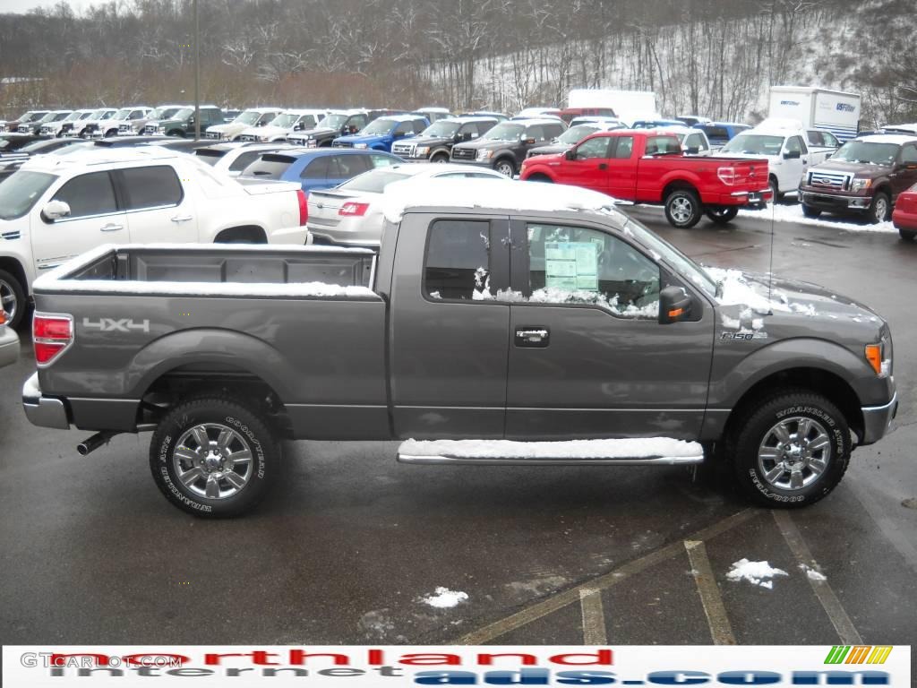 2010 F150 XLT SuperCab 4x4 - Sterling Grey Metallic / Medium Stone photo #5