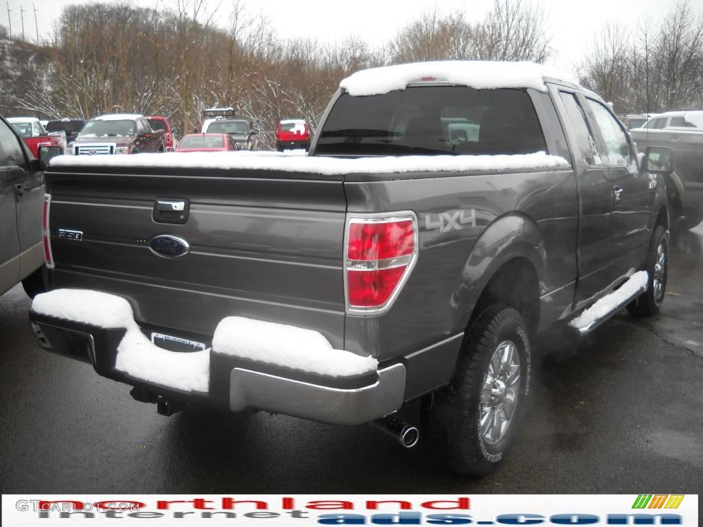 2010 F150 XLT SuperCab 4x4 - Sterling Grey Metallic / Medium Stone photo #6