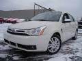 2009 White Suede Ford Focus SEL Sedan  photo #1