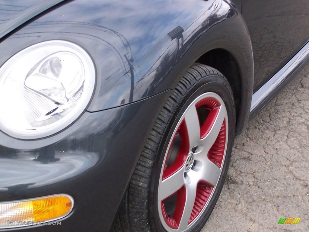 2005 New Beetle Dark Flint Edition Convertible - Dark Flint Metallic / Bordeaux Red photo #11