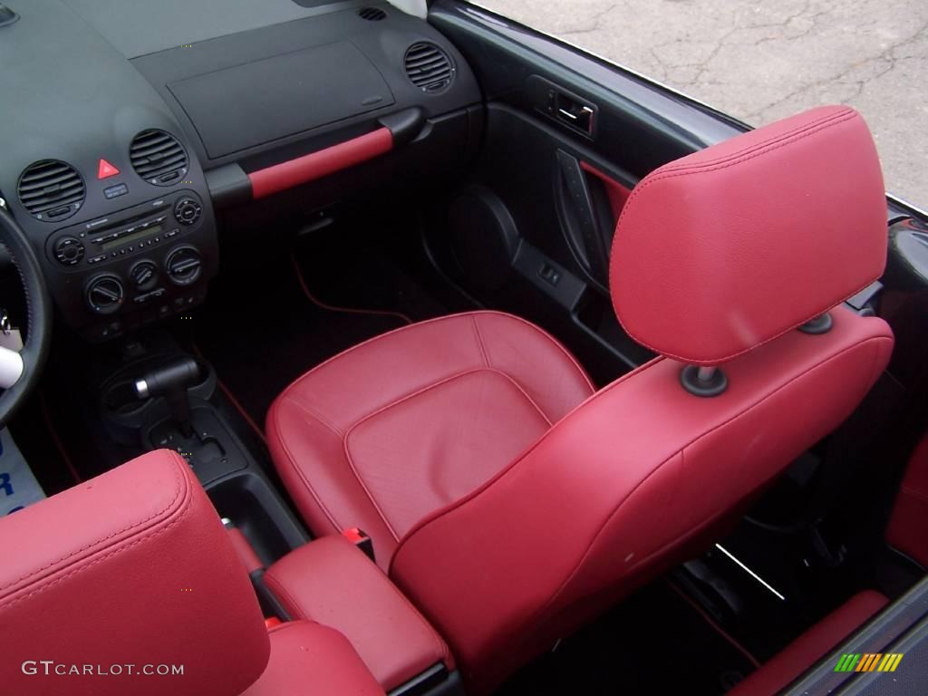 2005 New Beetle Dark Flint Edition Convertible - Dark Flint Metallic / Bordeaux Red photo #15