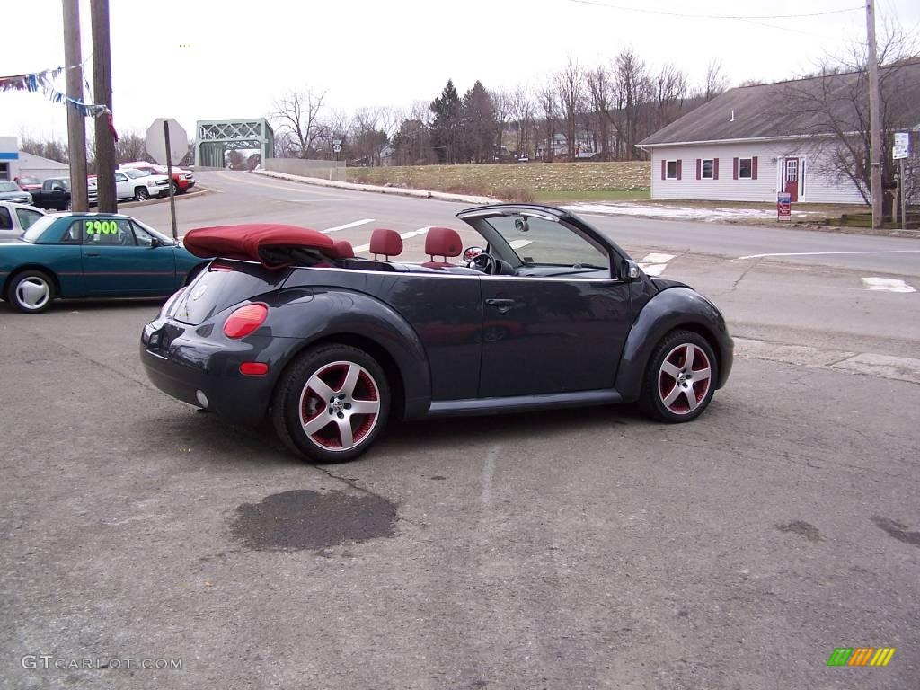 2005 New Beetle Dark Flint Edition Convertible - Dark Flint Metallic / Bordeaux Red photo #35