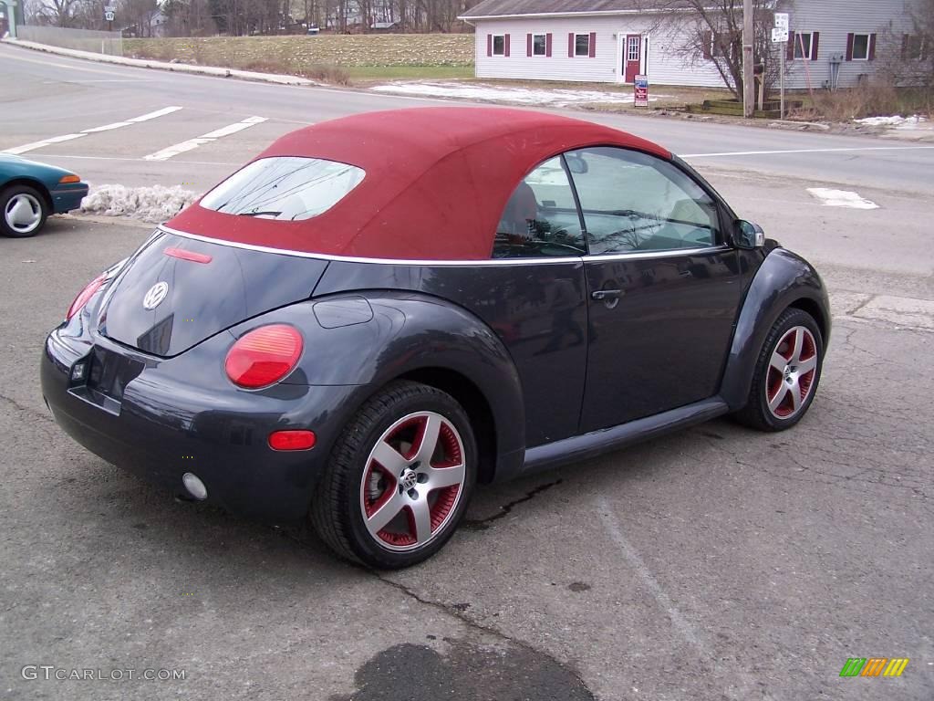 2005 New Beetle Dark Flint Edition Convertible - Dark Flint Metallic / Bordeaux Red photo #55