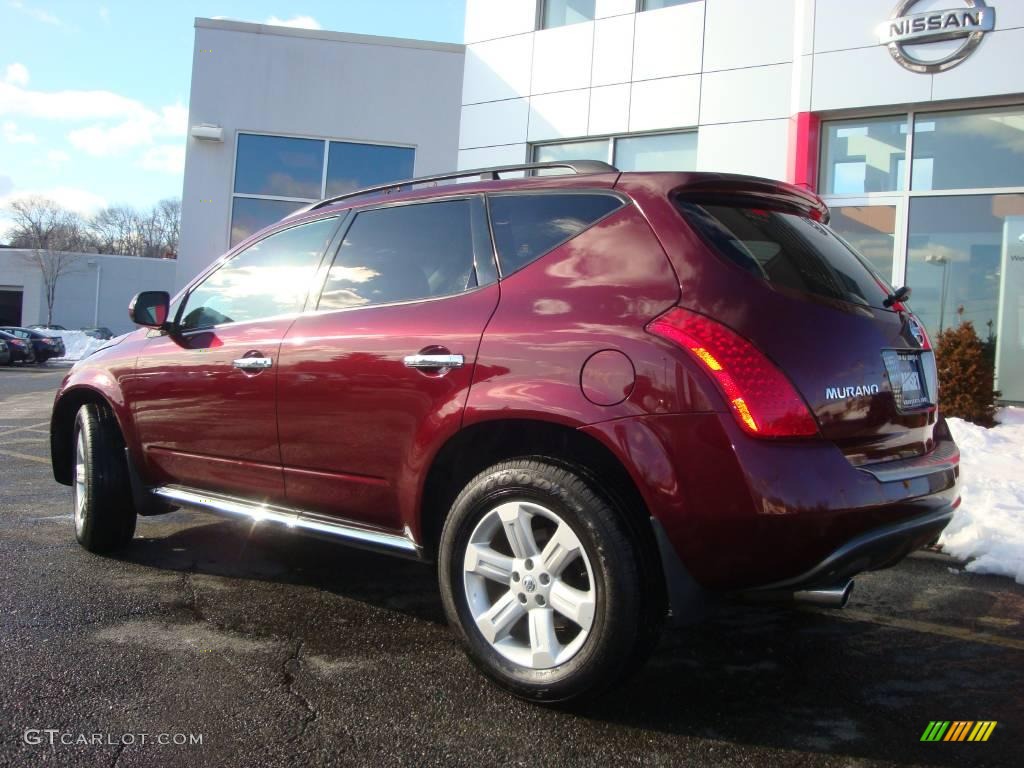 2006 Murano SL AWD - Merlot Pearl / Charcoal photo #6