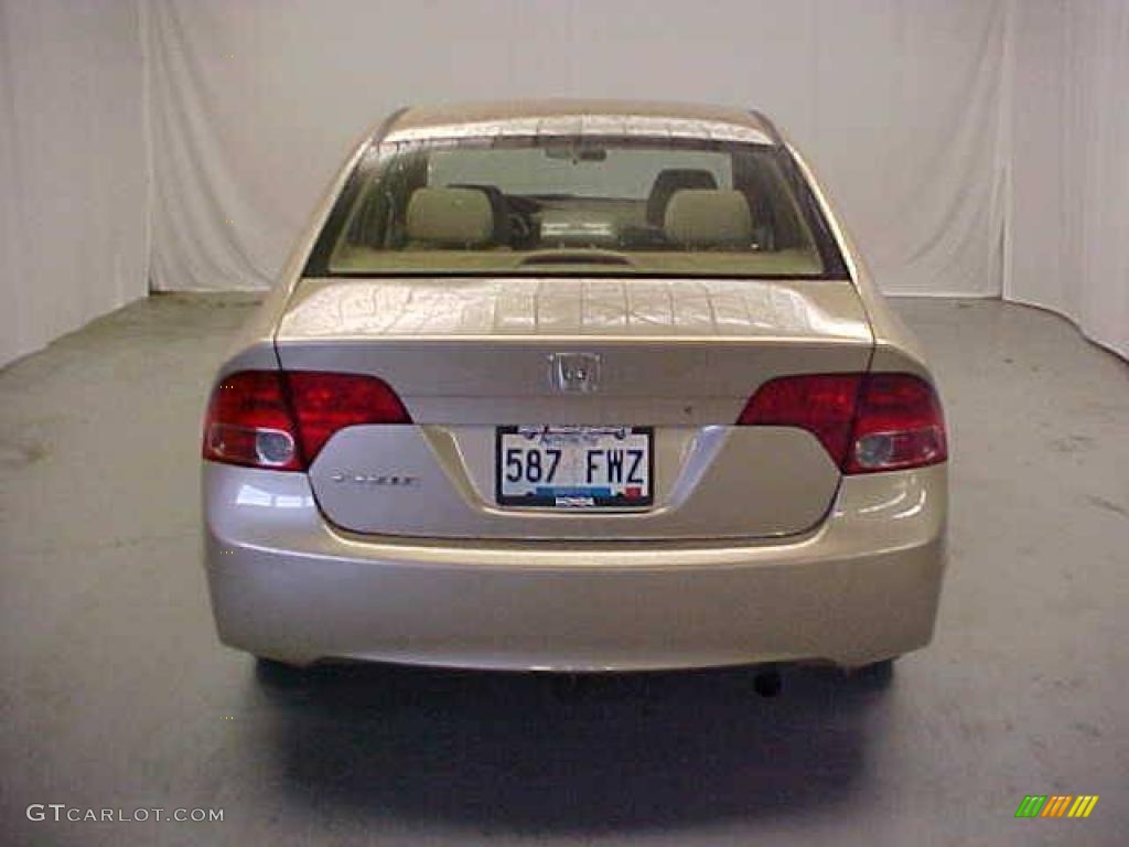 2007 Civic LX Sedan - Borrego Beige Metallic / Ivory photo #18