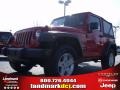 2010 Flame Red Jeep Wrangler Sport 4x4  photo #1